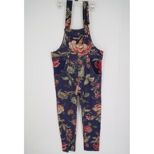 Sheila Rashid Botanical Blue Overalls Navy Floral Chance The Rapper